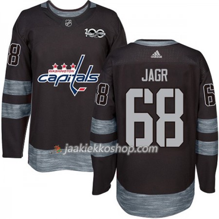 Miehille NHL Washington Capitals Pelipaita Jaromir Jagr 68 1917-2017 100th Anniversary Adidas Musta Authentic